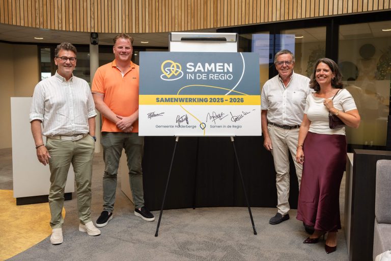 wethouders gemeente Halderberge, Arn en Mireille van het bestuur van Samen in de Regio
