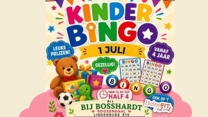 uitnodiging voor Kinder Bingo bij Bosshardt